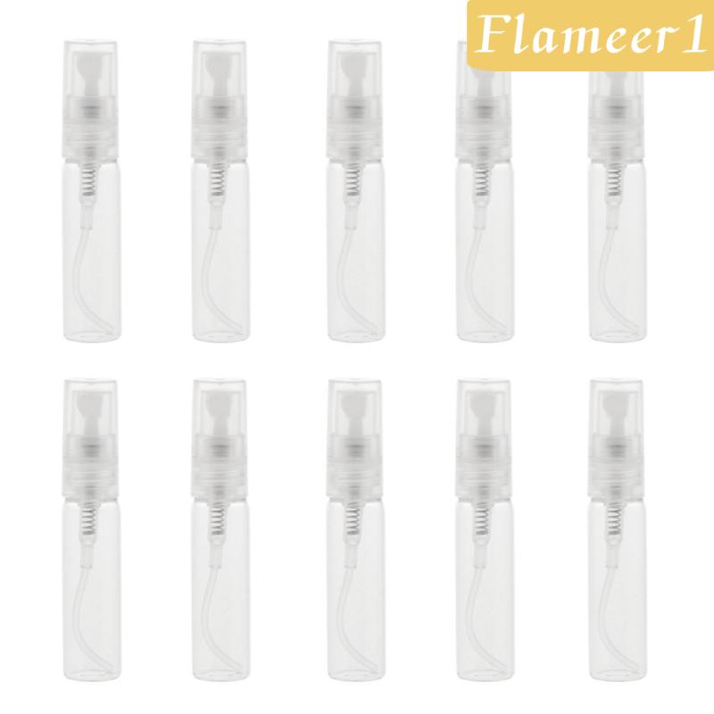 Set 10 Chai Thủy Tinh Rỗng Đựng Nước Hoa Dạng Xịt 3ml