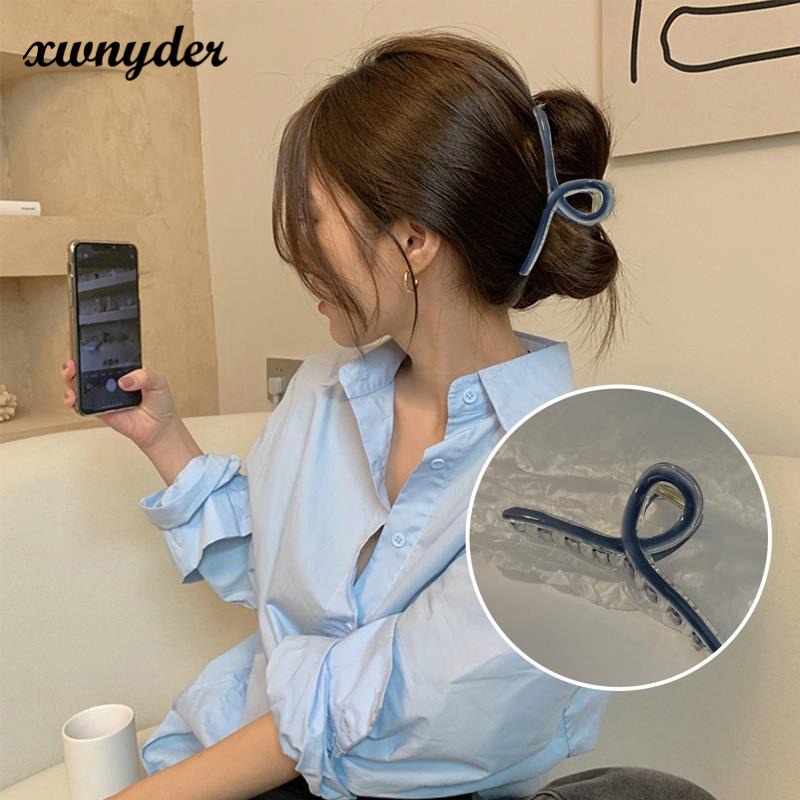 Kẹp Tóc Hình Cá Mập Màu Trơn Tươi Mới Thời Trang Mùa Hè