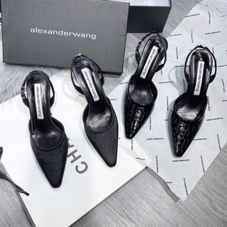 giày cao gót quai đá chữ wang