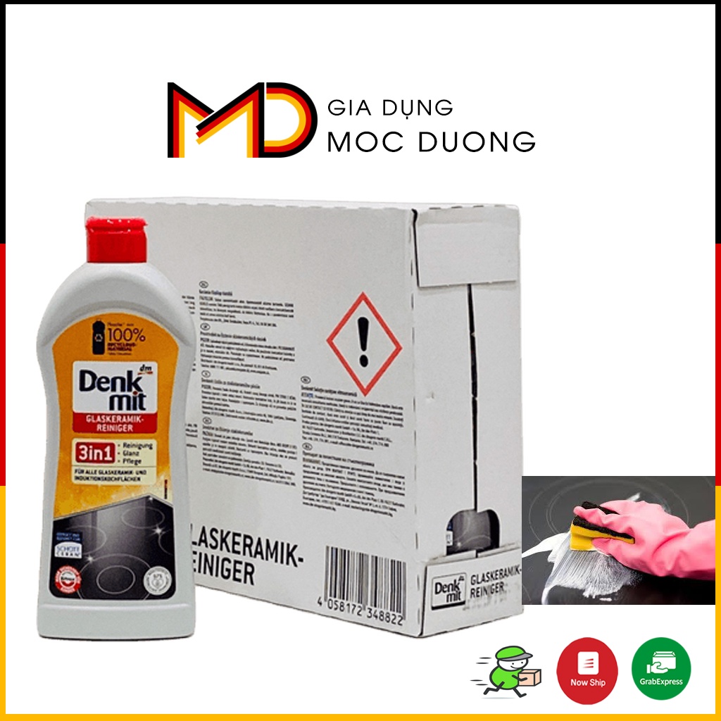 Dung dịch vệ sinh bếp DENKMIT 3in1, mẫu mới chai màu xám, dung tích 300ml
