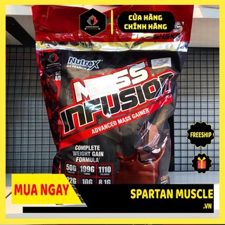 [Tặng Bình Lắc ] NUTREX MASS INFUSION - Sữa Tăng Cân Tăng Cơ Nhanh - Bịch Lớn 5.45KG (19 lần dùng)