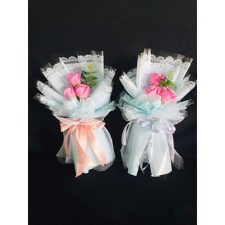 BÓ 3 BÔNG HOA HỒNG SÁP THƠM