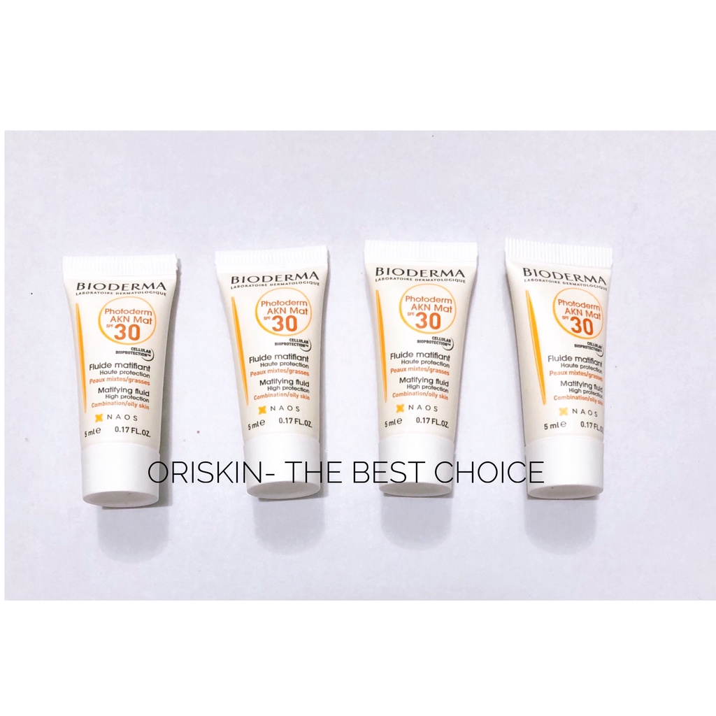 Sample Bioderma Kem Chống Nắng Dành Cho Da Mụn Bioderma Photoderm Akn Mat Spf30 5ml