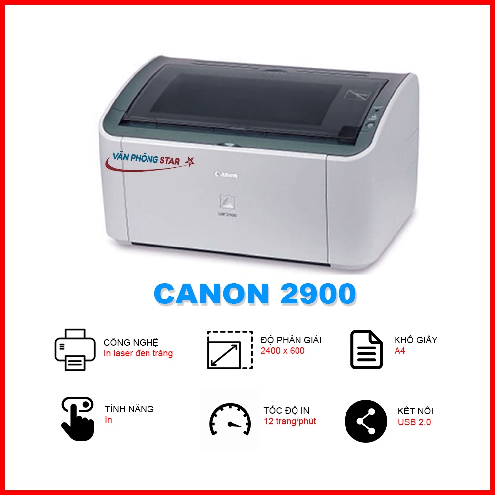 [FREE SHIP] Máy in Canon LBP 2900 mới 100% chính hãng bảo hành toàn quốc