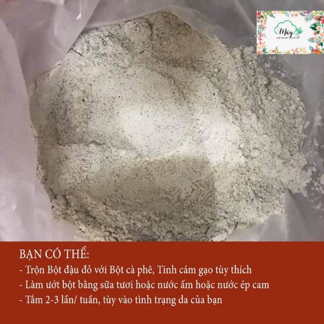 Bột đậu đỏ Handmade _200g[ đậu đỏ tắm trắng, tẩy tế bào chết]