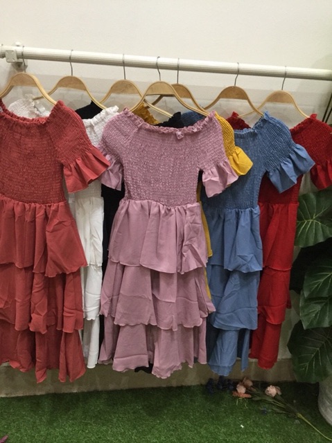 VÁY TRỄ VAI TẦNG MS13717 | BigBuy360 - bigbuy360.vn