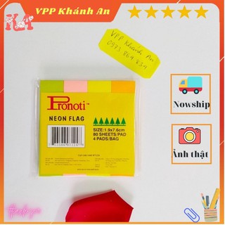 Giấy nhắn, giấy note, giấy ghi chú 4 màu pronoti