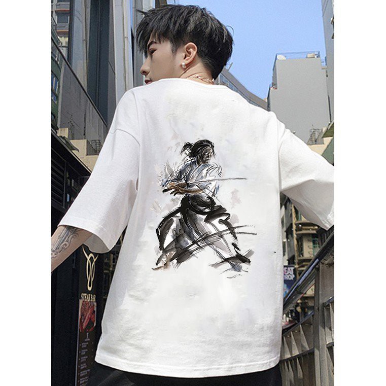 Áo thun unisex form rộng phong cách Nhật Bản đẹp độc lạ vải dày mịn 2019T1660