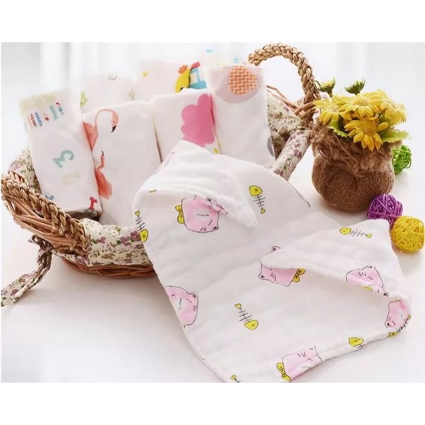 Khăn yếm tam giác, khăn yếm xô tam giác 6 lớp sợi tre