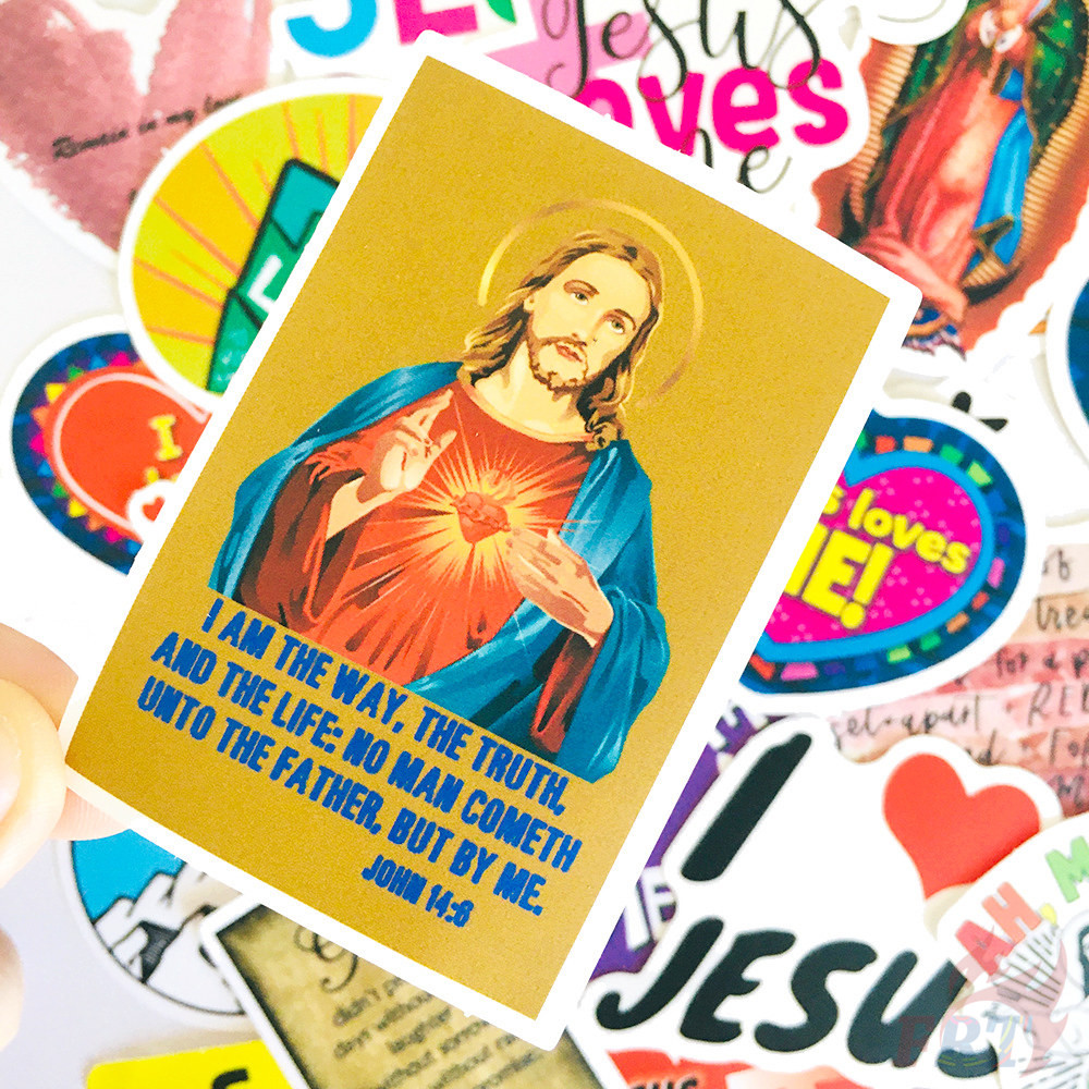 ❉ Jesus Christ Series 03 Stickers ❉ 50Pcs/Set DIY Fashion Waterproof Doodle Decals Stickers