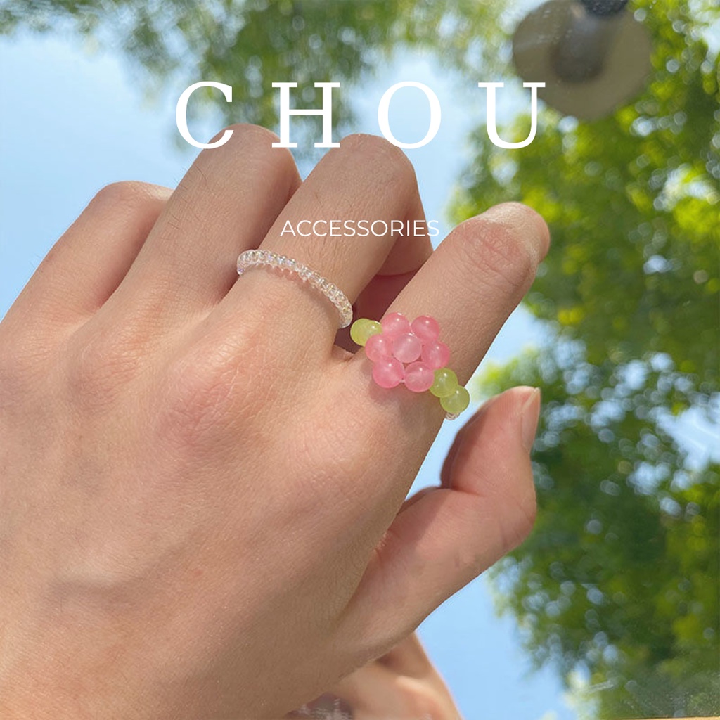Nhẫn Hạt Cườm Hàn Quốc | CHOU ACCESSORIES |
