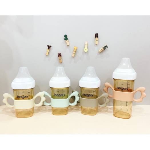 ￼Tay cầm cánh tiên silicon cho bình cổ vuông Hegen, Avent, Comotomo