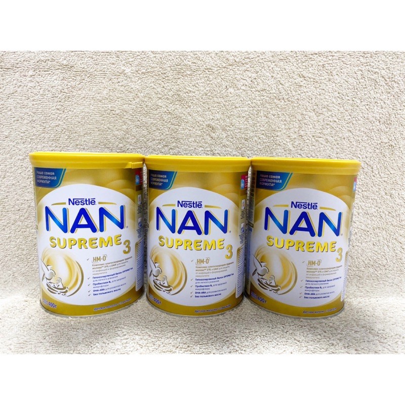 [HÀNG NGA] Sữa Nan SUPREME Nga số 3 hộp 400gr