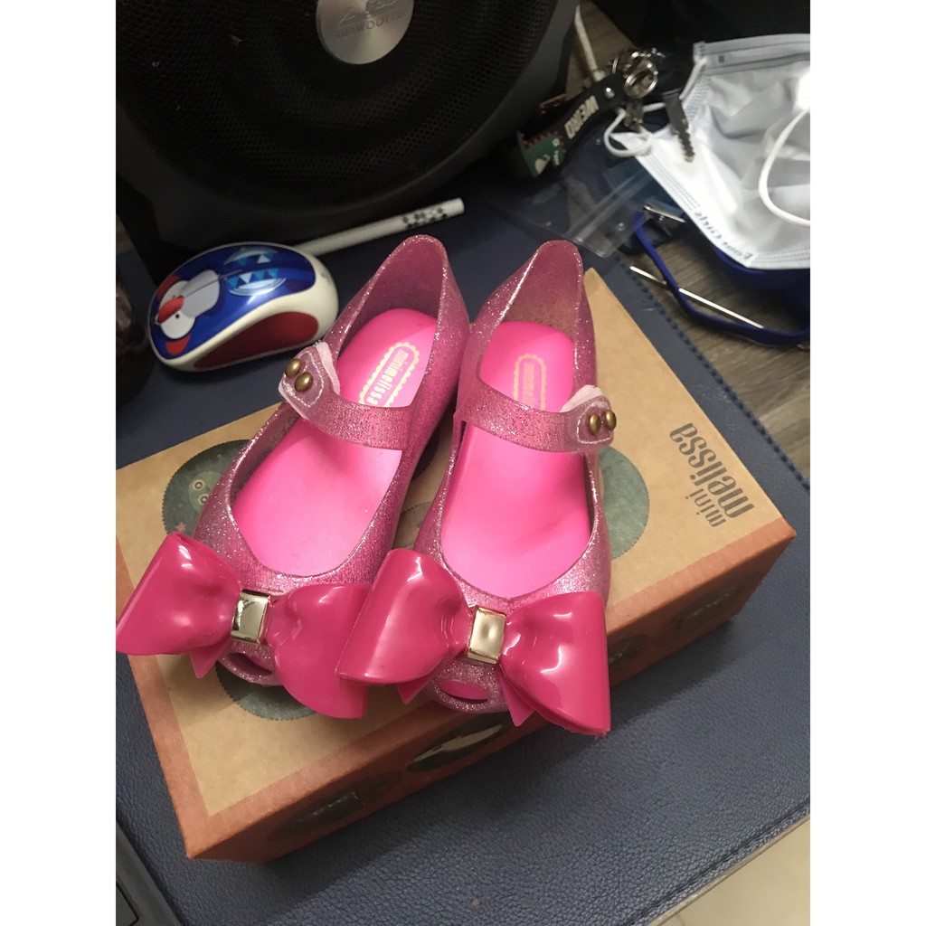 Mini melisa giày búp bê nơ nhựa thơm cho bé gái