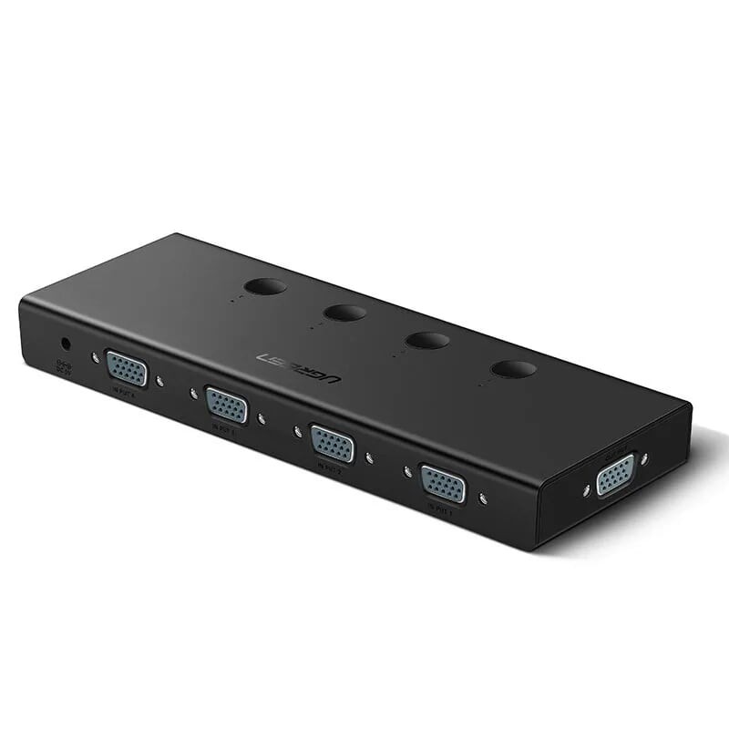 Bộ Gộp VGA 4 Vào 1 Ra Hỗ Trợ FullHD 500MHz Màu Đen UGREEN 50279 CM153