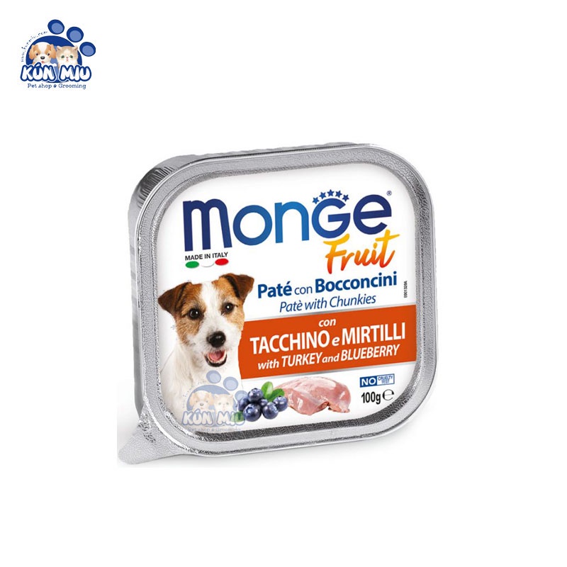 Pate Monge Cho CHÓ Nhiều Vị Thơm Ngon 100gr - Kún Miu Pet Shop