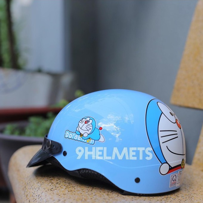 Mũ Bảo Hiểm Doraemon Xanh Dương