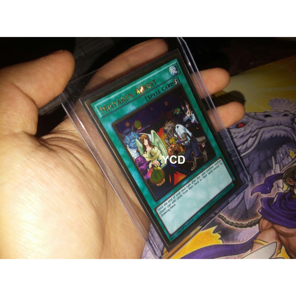 Thẻ bài yugioh chính hãng Mistaken Arrest – Gold Rare