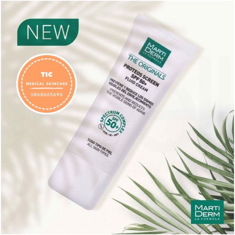 Kem Chống Nắng  MartiDerm SPF50+ Phổ Rộng, Bảo Vệ Da Toàn Diện 40ml - Tic Medical Skincare