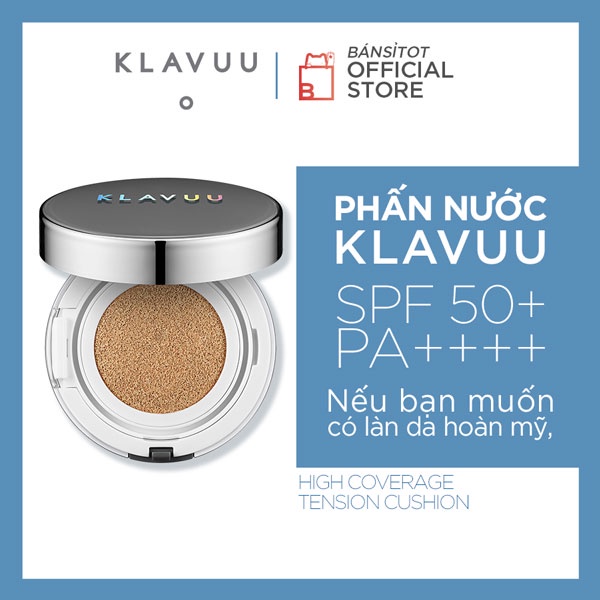 [Mã INCU50 giảm 50K đơn 250K] Phấn nước KALVUU Urban Pearlsation High Coverage Tension Cushion