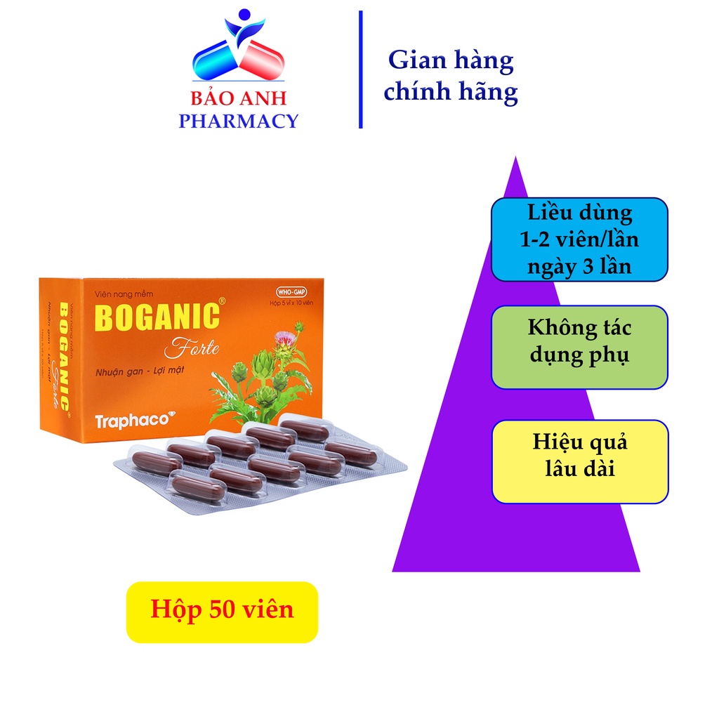 Viên uống Giải độc gan Boganic - Traphaco - Hàng chính hãng