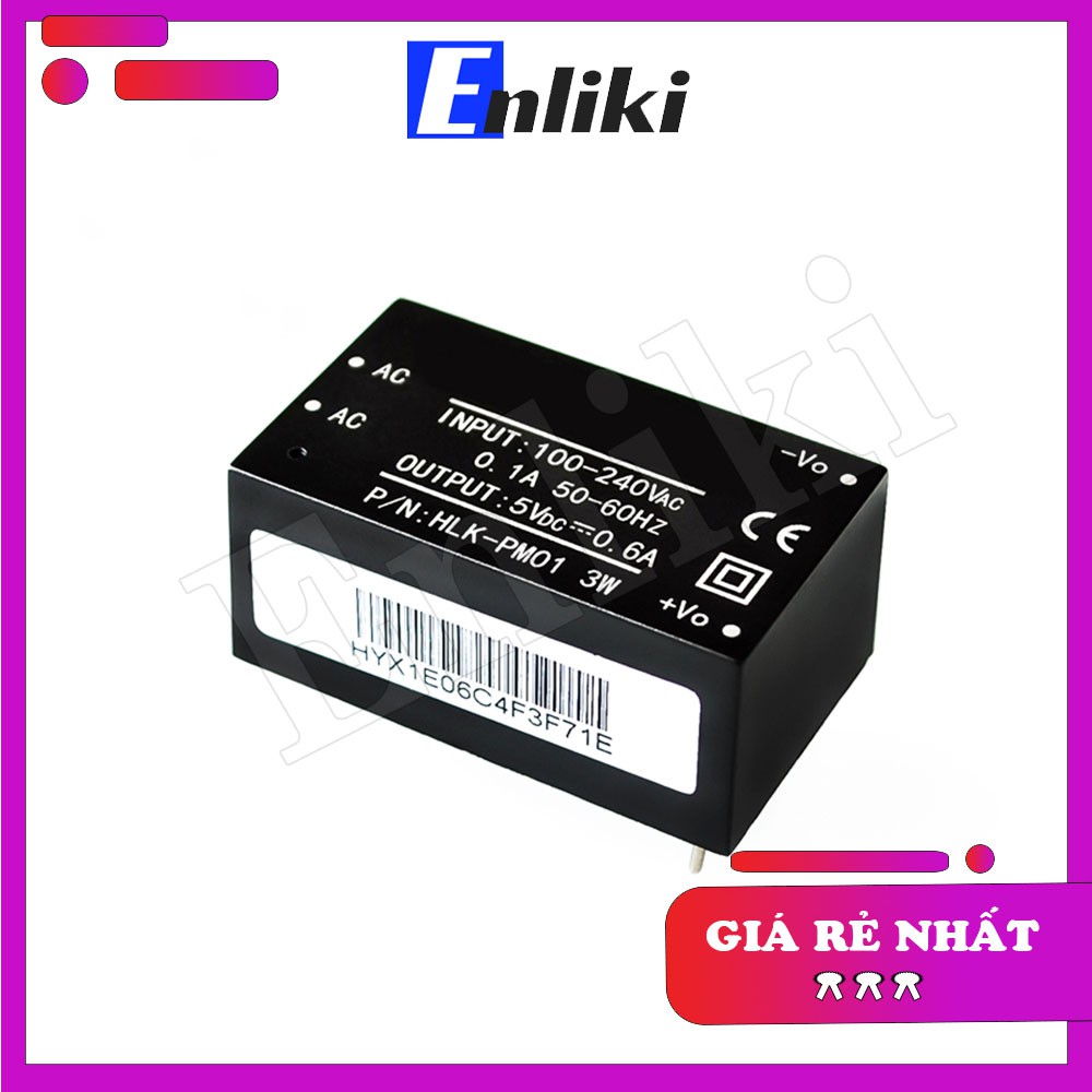 HLK-PM01 Module Nguồn AC-DC 220VAC-5VDC 3W