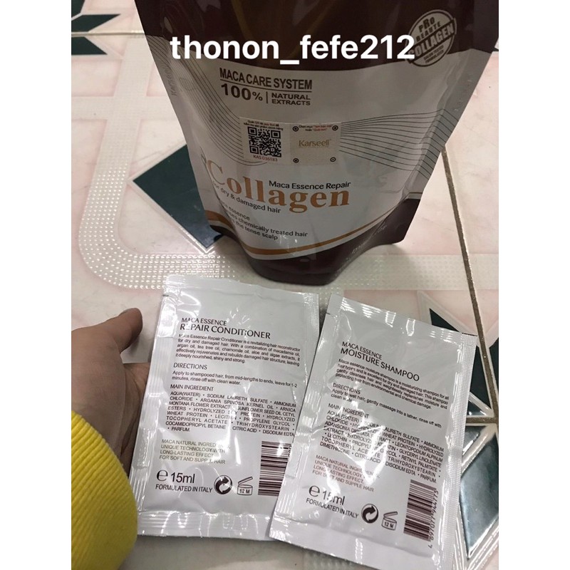 kem hấp tóc collagen karseell maca