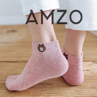 Combo 10 đôi tất gấu brown cổ ngắn-AMZO