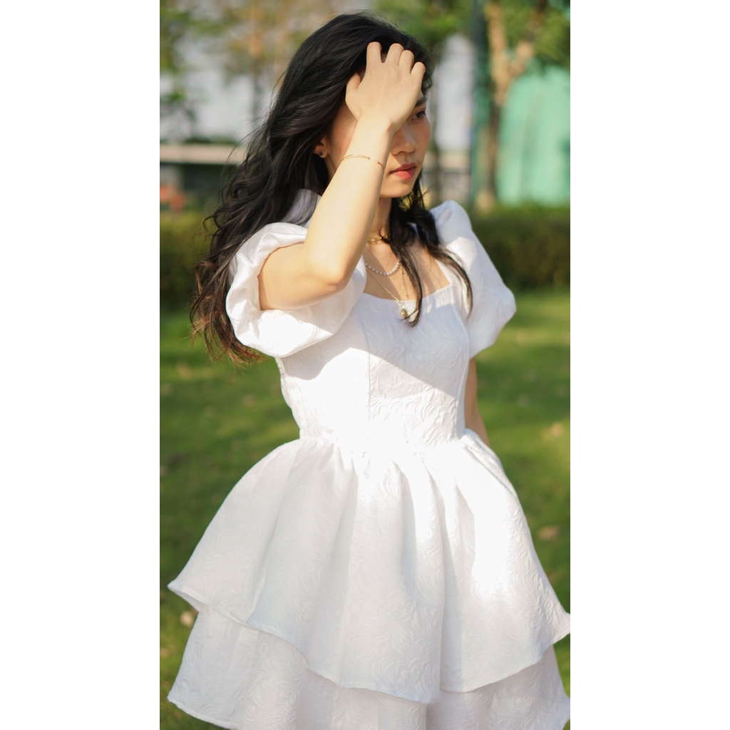 Đầm dự tiệc, đầm dáng xòe công chúa Camellia Dress - Flower & Dot