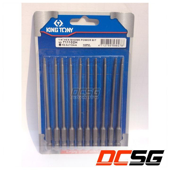 Mũi lục giác cho máy bắn vít dài 110mm Kingtony (1 mũi)