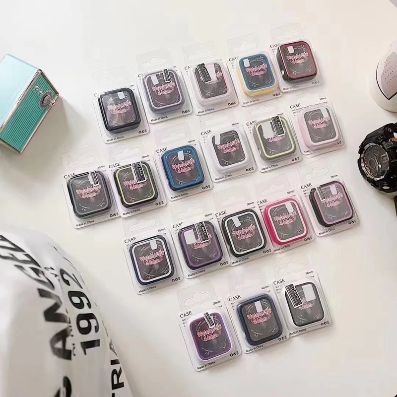 Ốp Lưng Silicone Hai Màu Cho Apple Watch 7 6 SE 5 4 3 iWatch 41MM 45MM 44MM 40MM 42MM