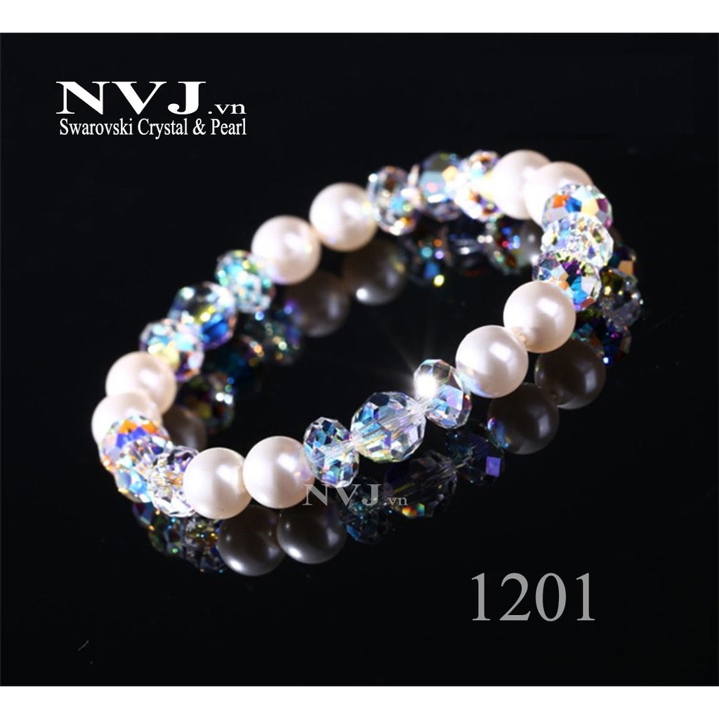 Pha lê Swarovski - 10 hạt tròn size 4,6mm crystal round bead PhaleAo