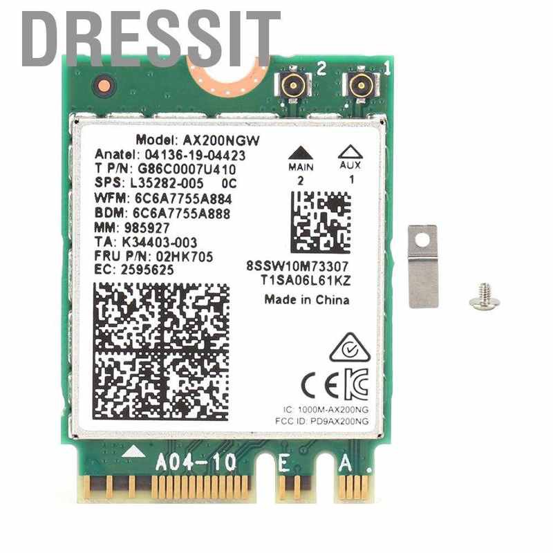 Thẻ mạng AX200NGW WIFI 6 2 dải 5Gbps 802.11ax NGFF cho Bluetooth 5.1 | BigBuy360 - bigbuy360.vn