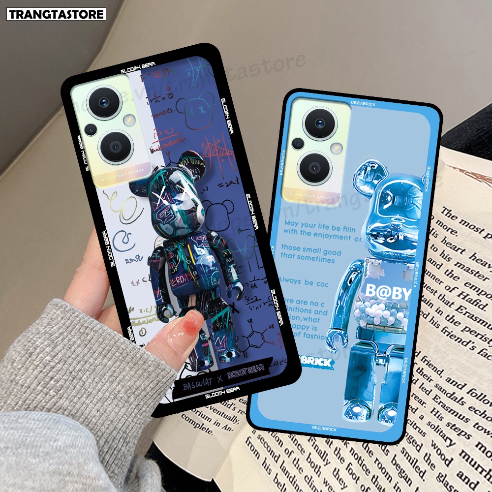 Ốp Oppo Reno 7 4G / Reno 7 5G (Reno7 5G) / Reno 7Z 5G (Reno7 Z 5G)  in hình gấu Bearbrick,Mountain,xanh,đen,đỏ giá rẻ