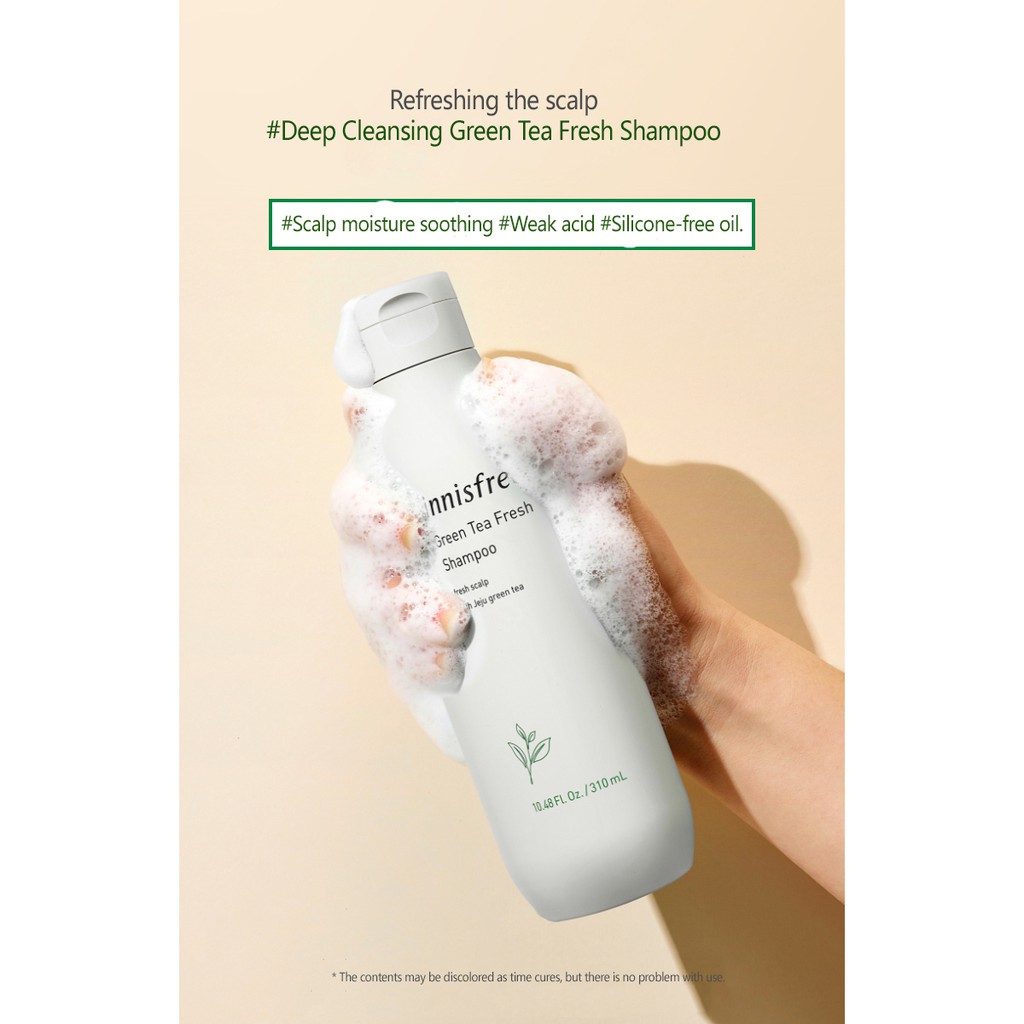 INNISFREE Green Tea Fresh Shampoo  / Dầu xả