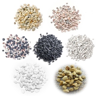 Sỏi nhiều màu trắng, hồng, mix... trang trí sân vườn rải mặt chậu - Phụ kiện, Decor phụ kiện trang trí sen đá, xr