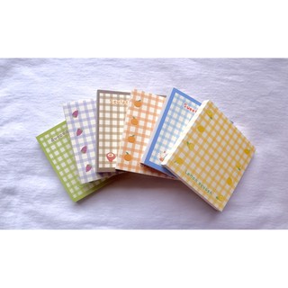 Set giấy note ghi chú sọc caro họa tiết A10