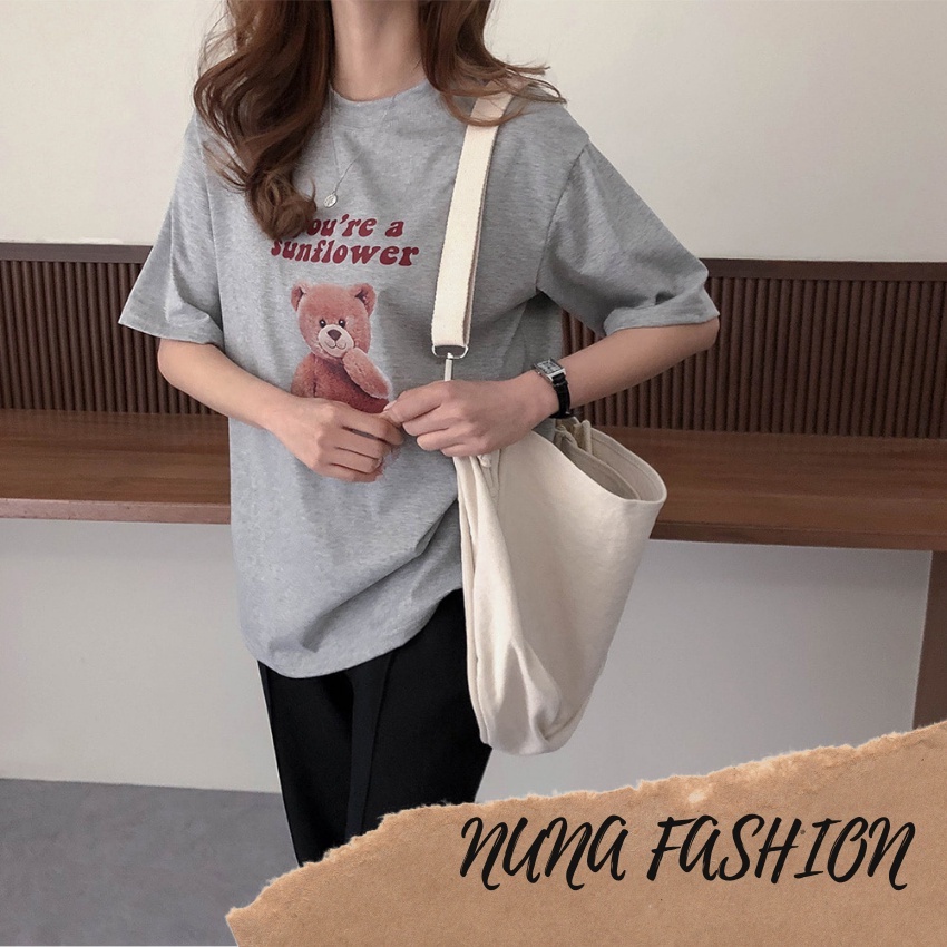 Áo thun nam nữ áo phông nam nữ đẹp unisex form rộng tay ngắn in hình cổ tròn NUNA FASHION AT11