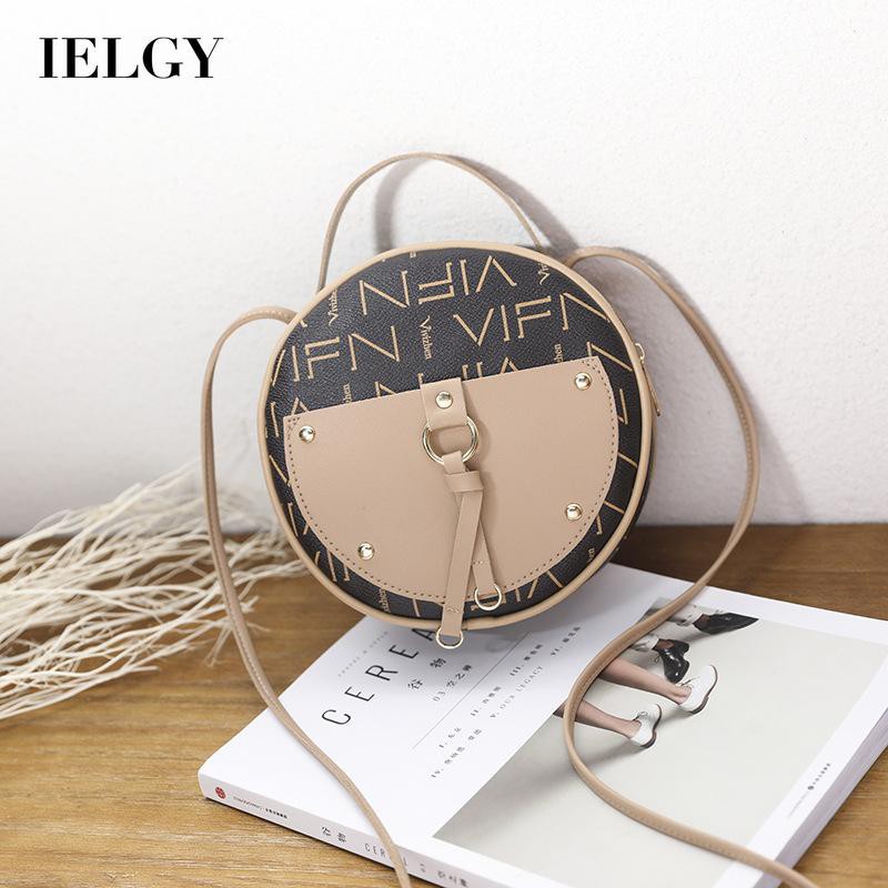 Túi đeo chéo dáng tròn nhỏ sành điệu cho nữ IELGY