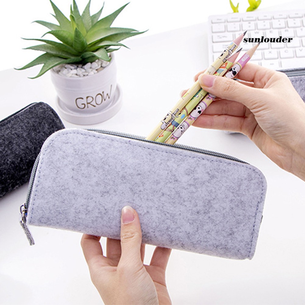 Bóp viết khóa kéo tròn tiện dụng đẹp mắt cho trường học văn phòng