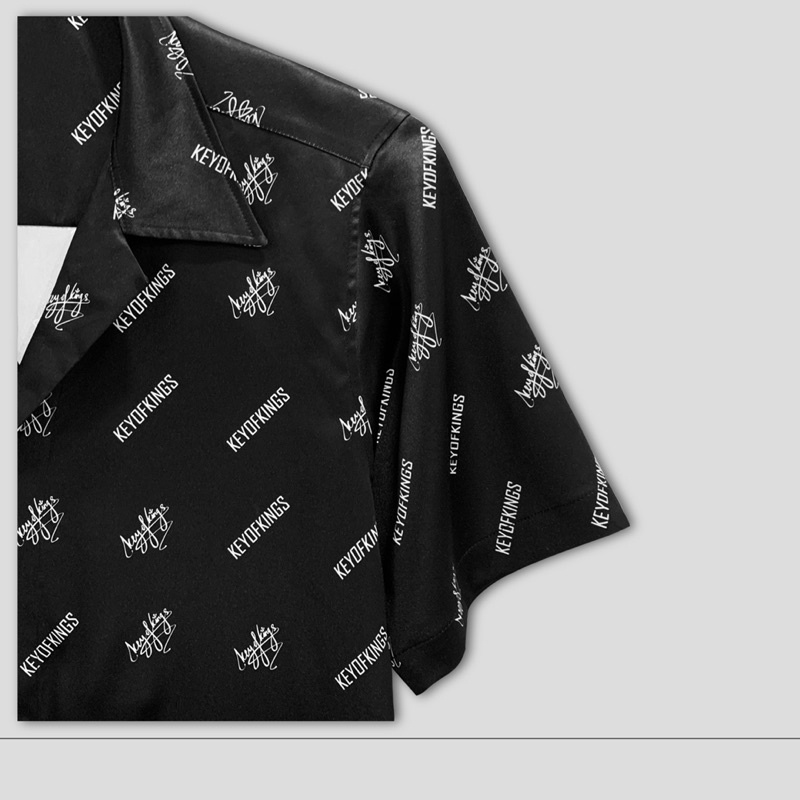 Áo sơ mi hoạ tiết KOKs / Sơ mi tay lỡ oversize / Tặng kèm stickers