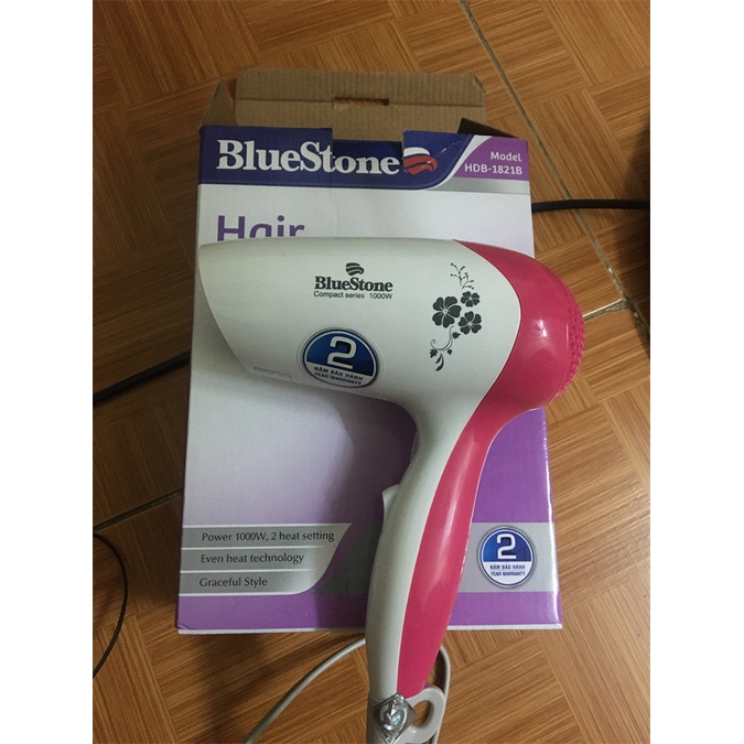 Máy sấy tóc Bluestone HDB-1821B nhỏ gọn tiện lợi 2 tốc độ cao cấp