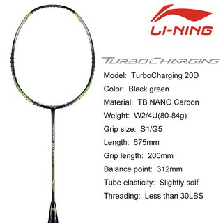 Vợt Cầu Lông Lining Turbo Charging 20D Chính Hãng