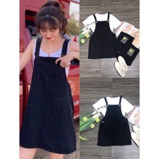 Váy yếm jean giãn Bigsize 30-41