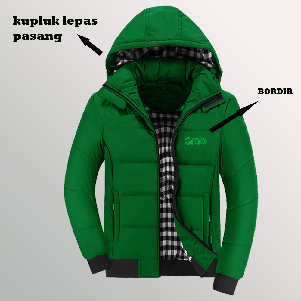 Jakey Grab / Áo Khoác Đi Xe Máy / Áo Khoác Nam Jakey Ojol Graxb / Parka Kupluk / Áo Khoác Mô Tô / Áo Khoác Jujek Driver Trực Tuyến