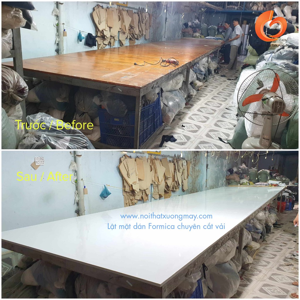 Thay mặt Bàn Cắt Vải công nghiệp giá rẻ