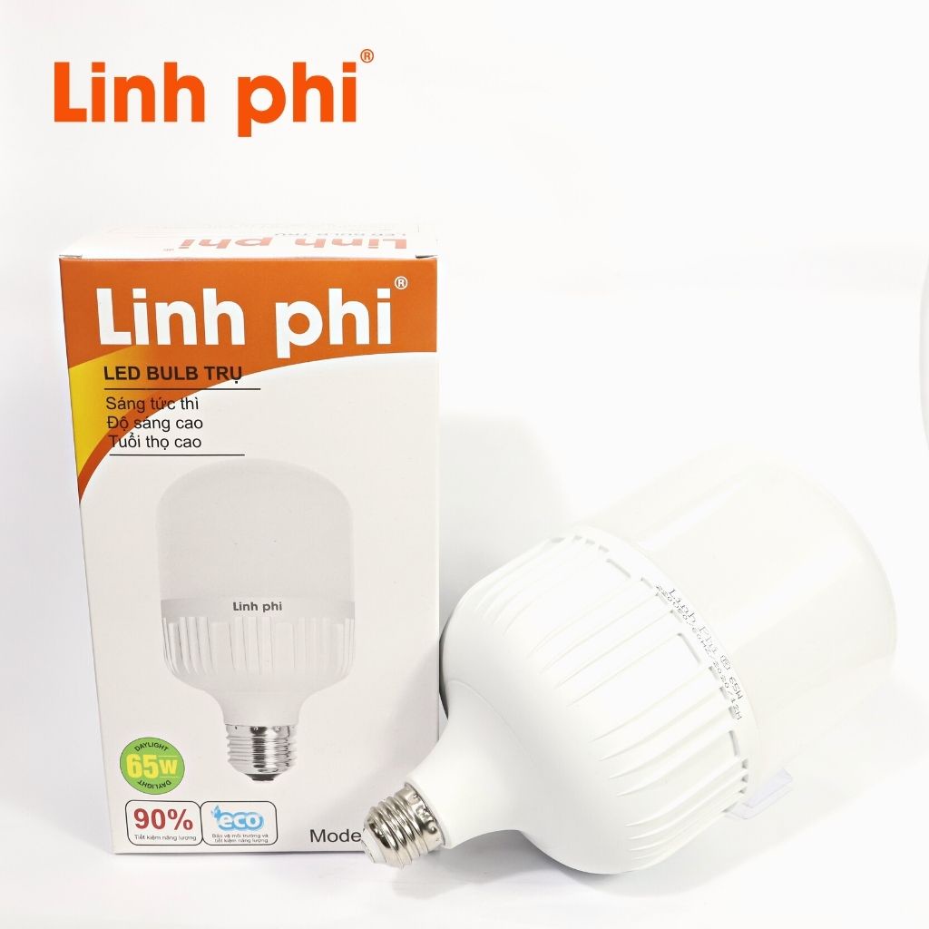 Bóng đèn LED trụ tròn 5w, 10w, 15w, 20w,30w ánh sáng trắng, đui xoáy e27, tiết kiệm điên, an toàn cho gia đình