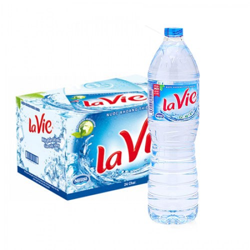 Nước khoáng Lavie chai 1,5l (chai)