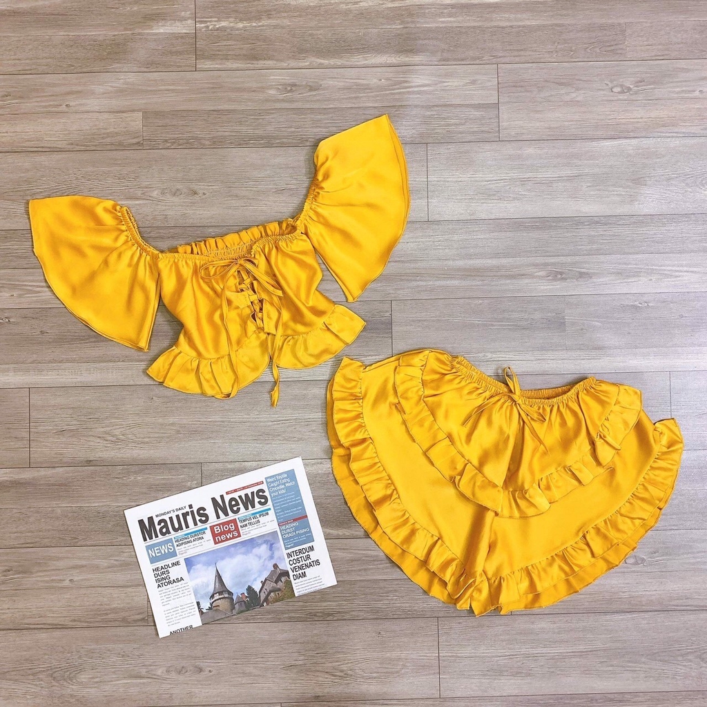 Đồ ngủ sexy 🌺 FREESHIP️️ 🌺 Đồ ngủ sexy lụa satin cánh tiên Freesize dưới 60kg - Linqu Sleepwear | BigBuy360 - bigbuy360.vn