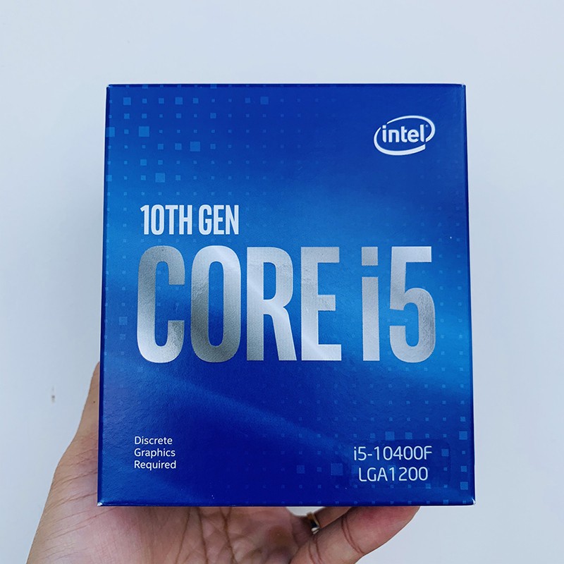 Intel Core i5 10400F 2.9GHz upto 4.3GHz 6 nhân 12 luồng, 12MB Cache, 65W - Full box chính hãng